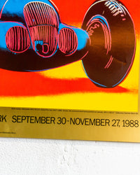 Manifesto Mostra Andy Warhol Cars - Guggenheim New York 1988