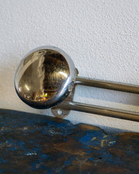 Appendiabiti vintage da scuola in metallo cromato – 1970