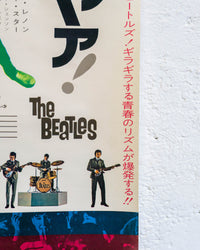 Manifesto giapponese "Hard Day's Night - Yeah Yeah Yeah The Beatles" edizione 1970