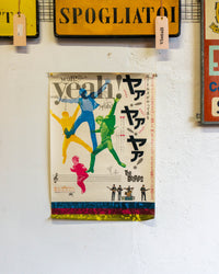 Manifesto giapponese "Hard Day's Night - Yeah Yeah Yeah The Beatles" edizione 1970