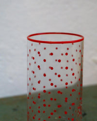 Set due bicchieri a pois rossi – Anni ’70