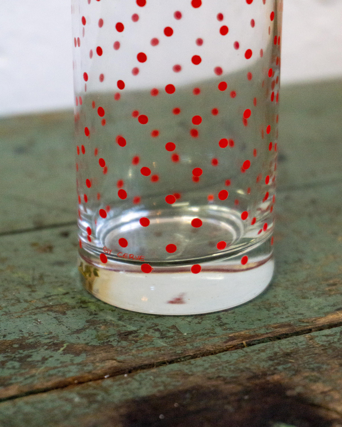 Set due bicchieri a pois rossi – Anni ’70