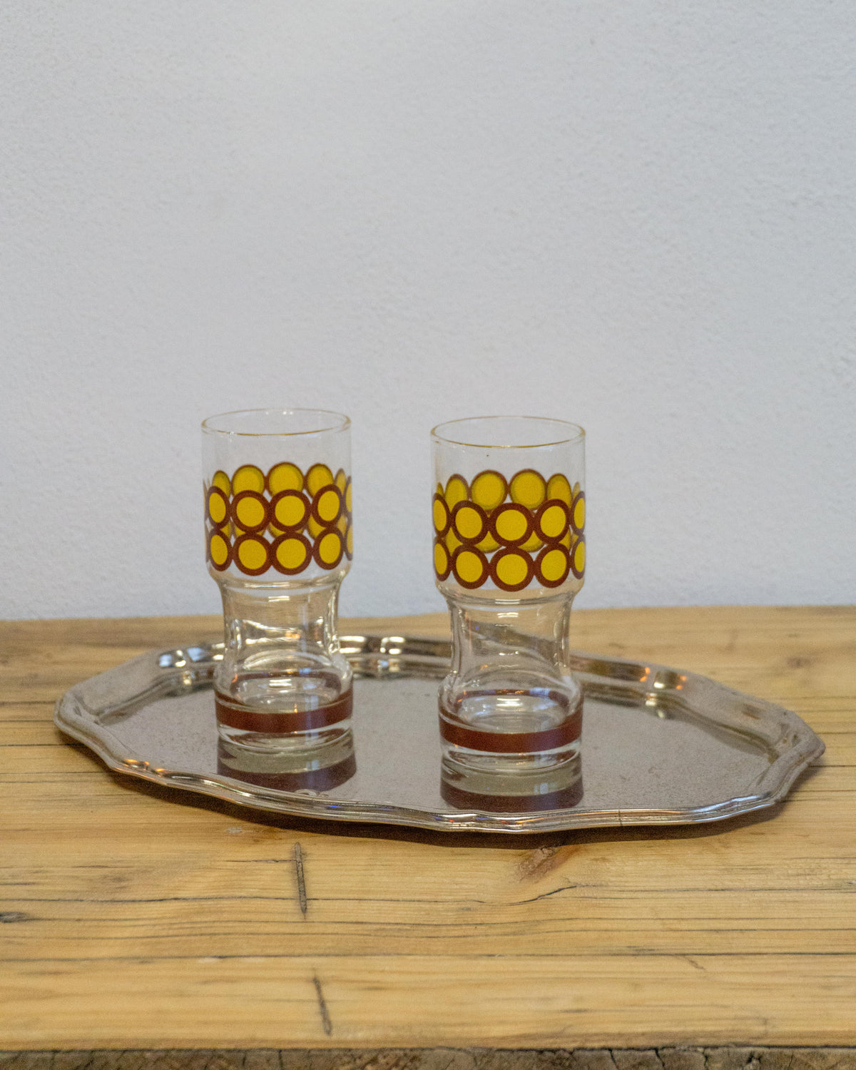 Coppia Bicchieri anni 80
