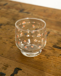 Bicchiere floreale vintage – anni ’70
