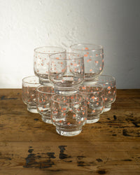 Bicchiere floreale vintage – anni ’70