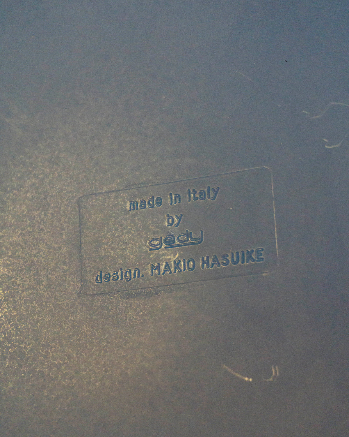 Bidoncino Gedy Makio Hasuike Tokyo - 1980 azzurro trasparente