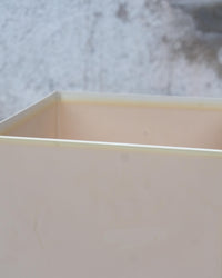 Fioriera vaso Kartell vintage in plastica beige – 1980
