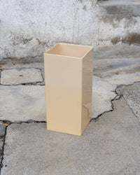 Fioriera vaso Kartell vintage in plastica beige – 1980