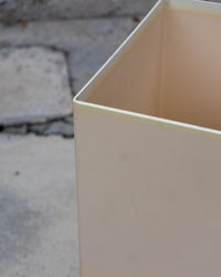 Fioriera vaso Kartell vintage in plastica beige – 1980