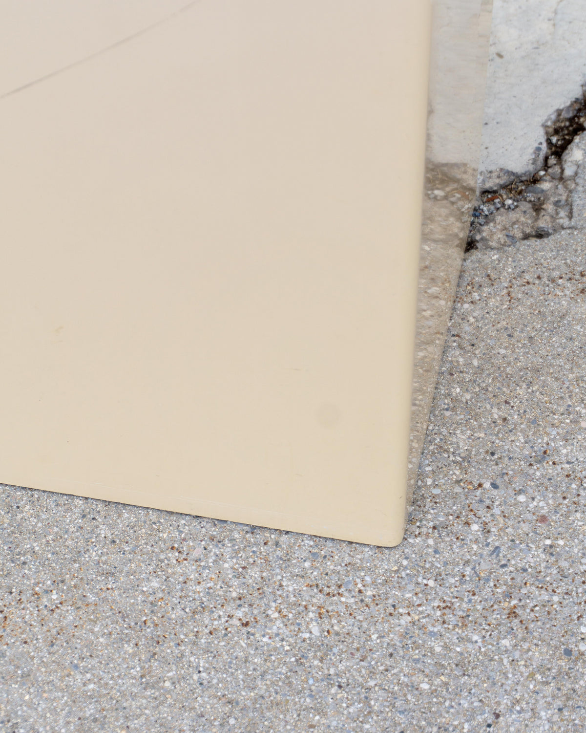Fioriera vaso Kartell vintage in plastica beige – 1980