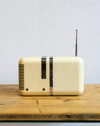 Brionvega TS 502 | Radio Cubo Bianca | Vintage Originale a Pile