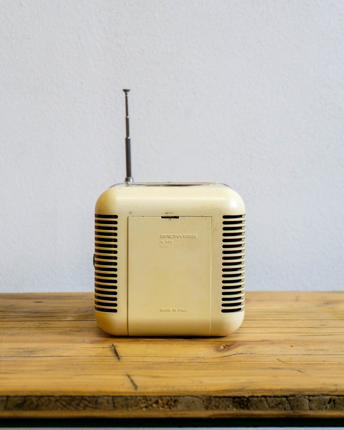 Brionvega TS 502 | Radio Cubo Bianca | Vintage Originale a Pile