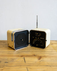 Brionvega TS 502 | Radio Cubo Bianca | Vintage Originale a Pile