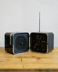 Brionvega TS 502 | Radio Cubo Nera | Vintage Originale a Pile