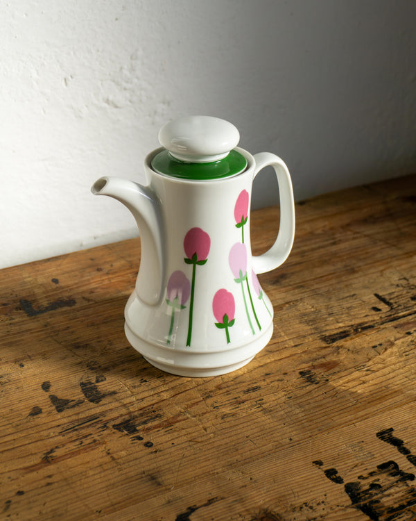 Teiera in ceramica floreale – anni ’80