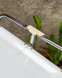 Carrello di servizio vintage bianco