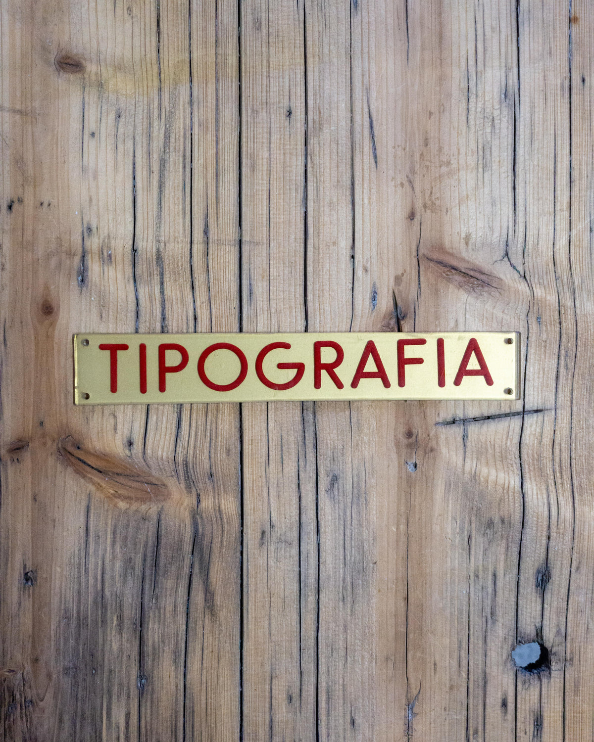 Cartello Tipografia