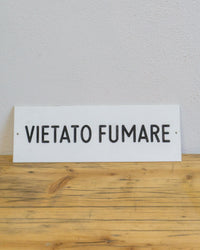 Insegna Vietato Fumare - 1980