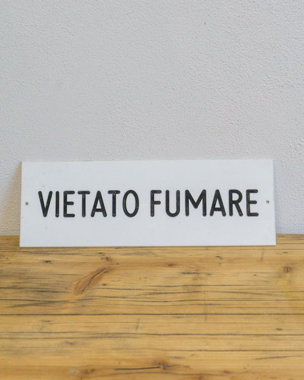 Insegna Vietato Fumare - 1980