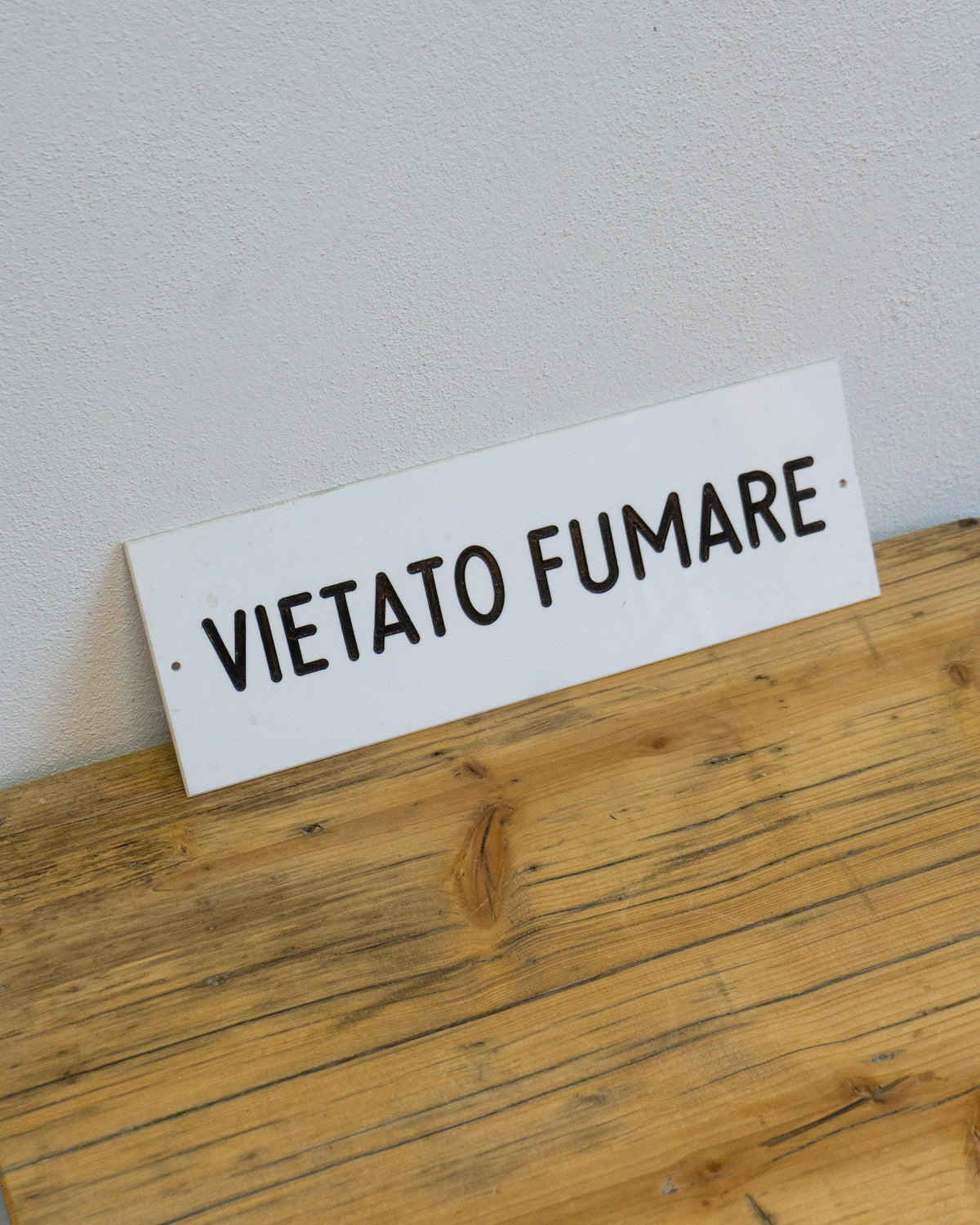 Insegna Vietato Fumare - 1980