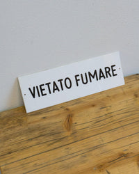Insegna Vietato Fumare - 1980