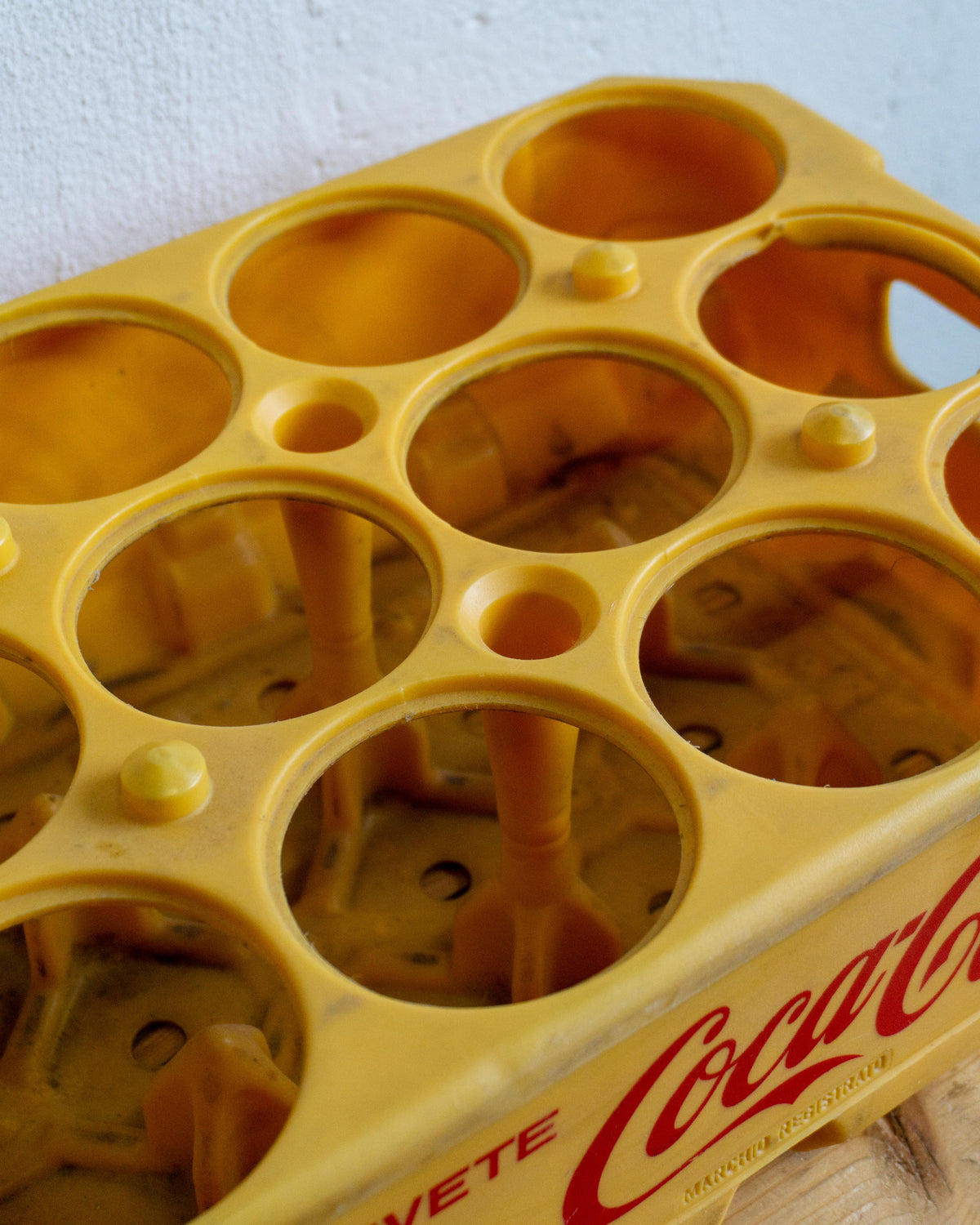 Cassetta Coca-Cola gialla bassa – anni ’70