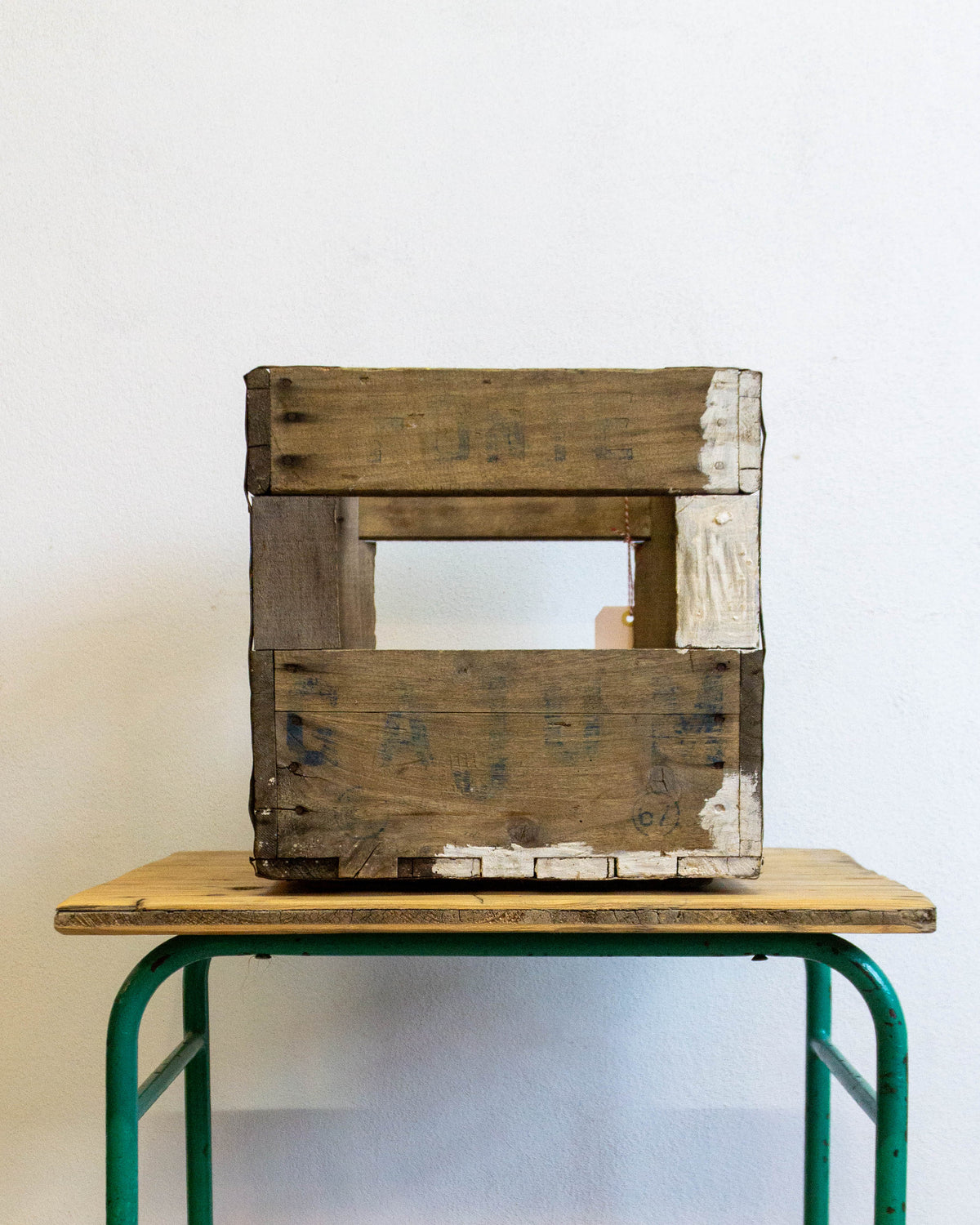 Cassetta legno pubblicitaria Fonte Gajum