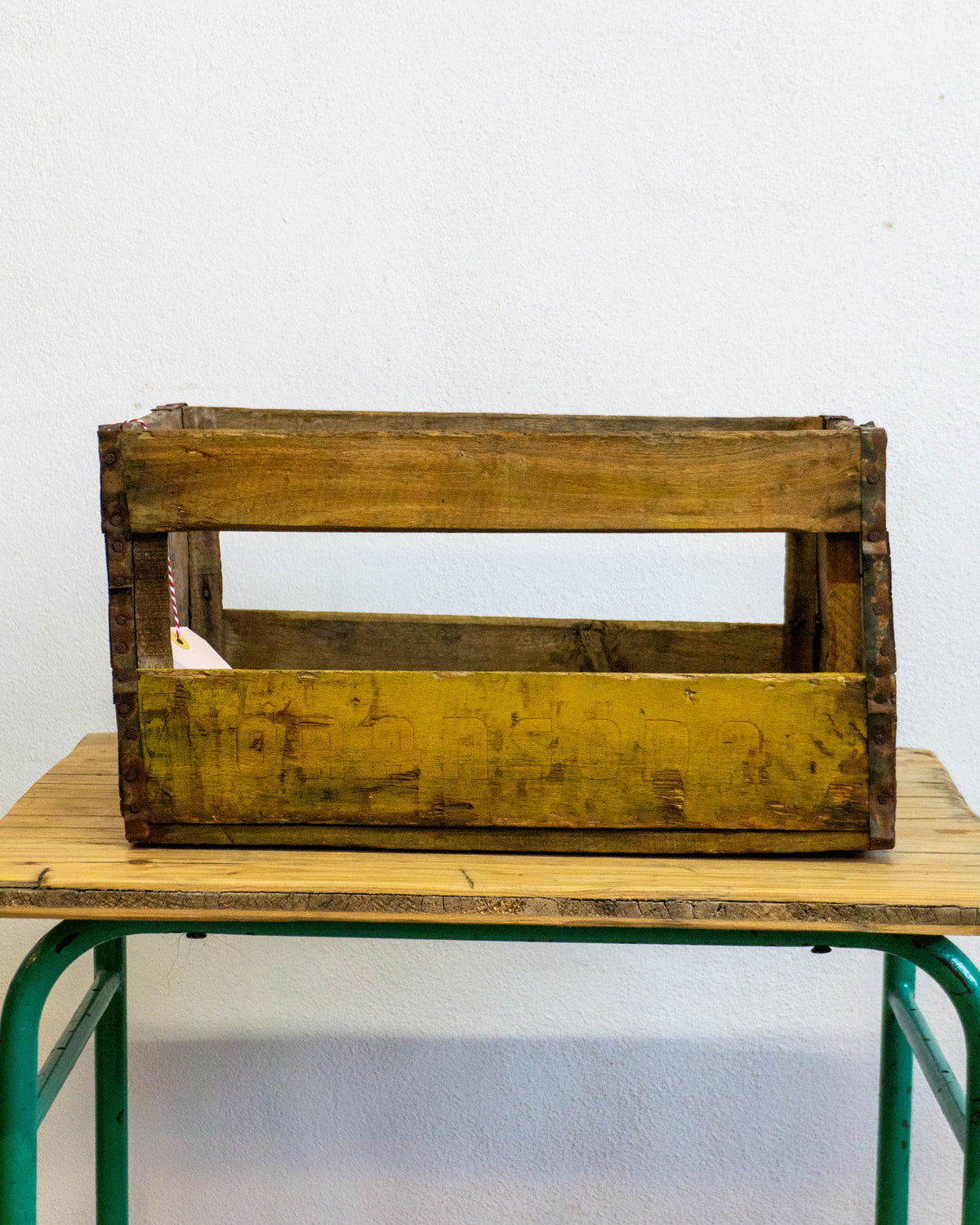 Cassetta legno pubblicitaria Oransoda