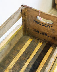 Cassetta legno pubblicitaria Oransoda