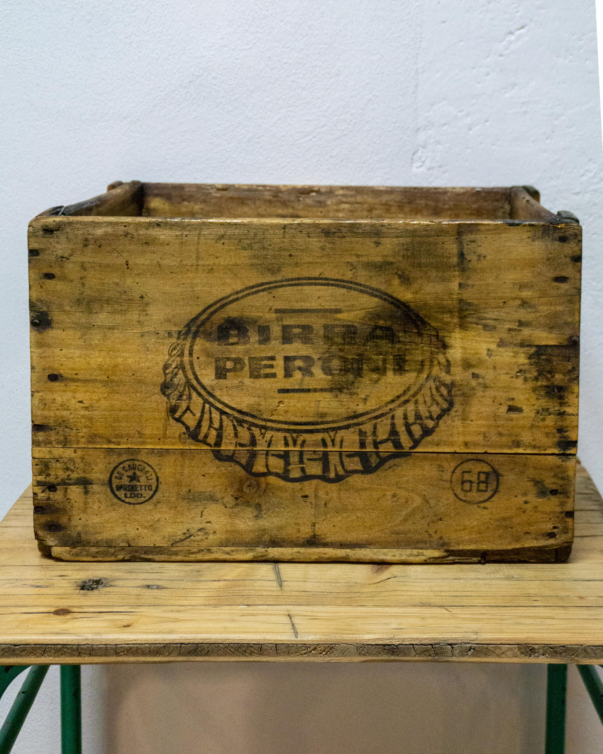Cassetta in legno Birra Peroni – 1980