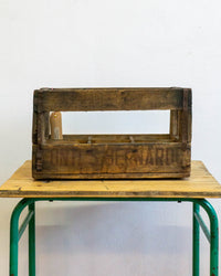 Cassetta legno pubblicitaria Fonti San Bernardo