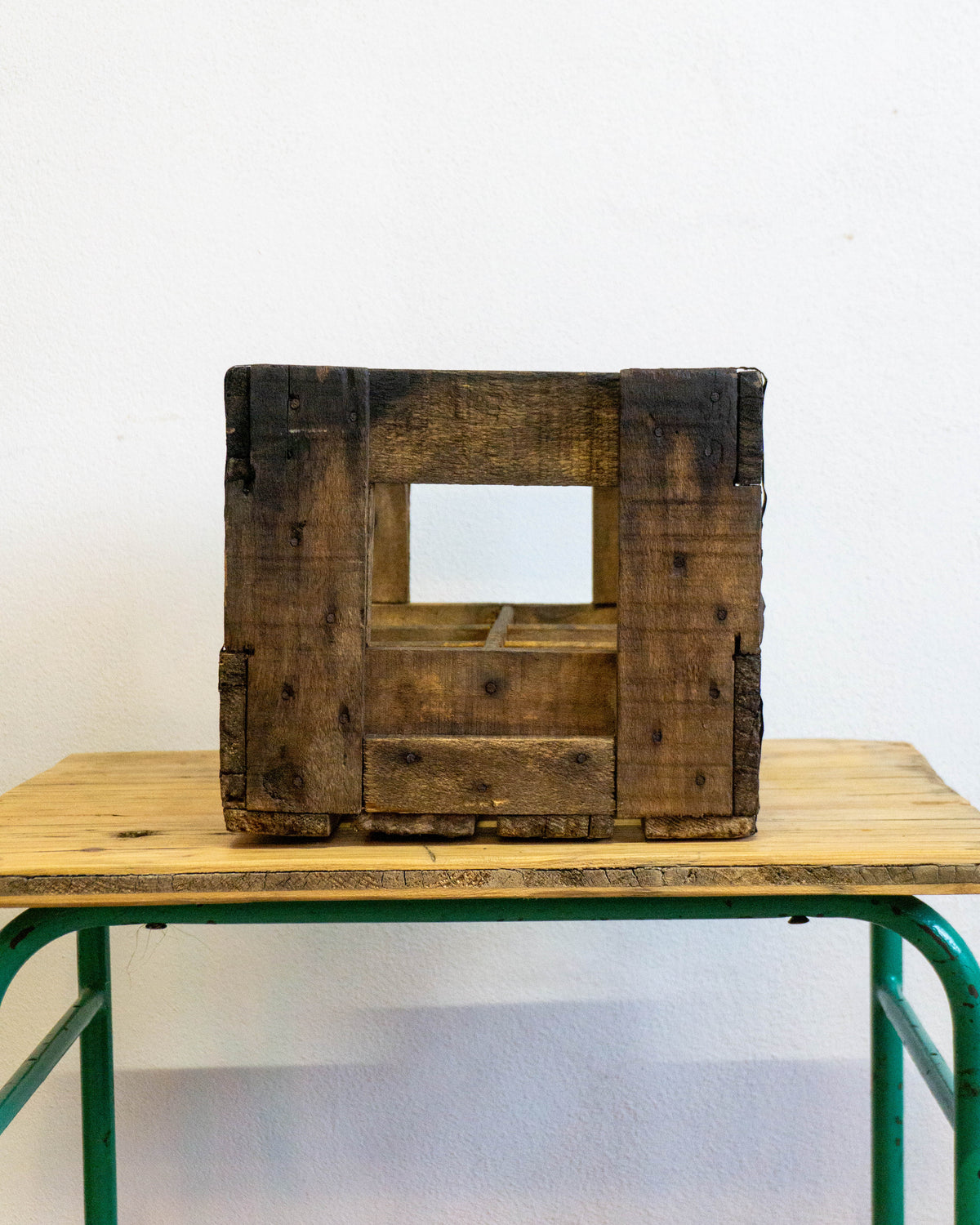 Cassetta legno pubblicitaria Fonti San Bernardo