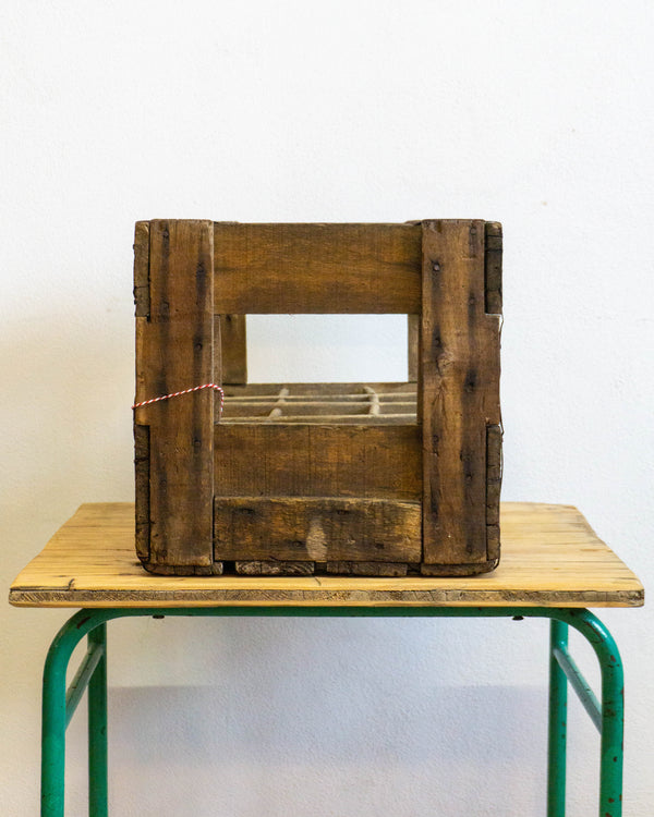 Cassetta legno pubblicitaria Fonti San Bernardo