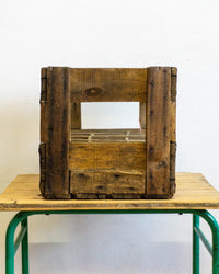 Cassetta legno pubblicitaria Fonti San Bernardo
