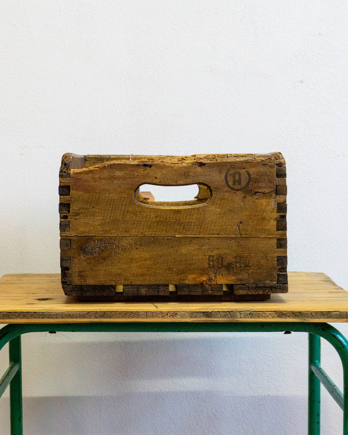 Cassetta legno pubblicitaria Birra Wuhrer