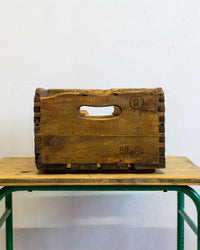 Cassetta legno pubblicitaria Birra Wuhrer