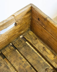 Cassetta legno pubblicitaria Birra Wuhrer