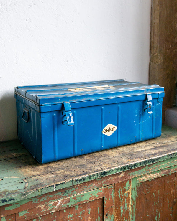 Valigia Baule industriale in metallo – Anni ’70