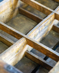 Cassetta vintage in legno restaurata – Anni ’60