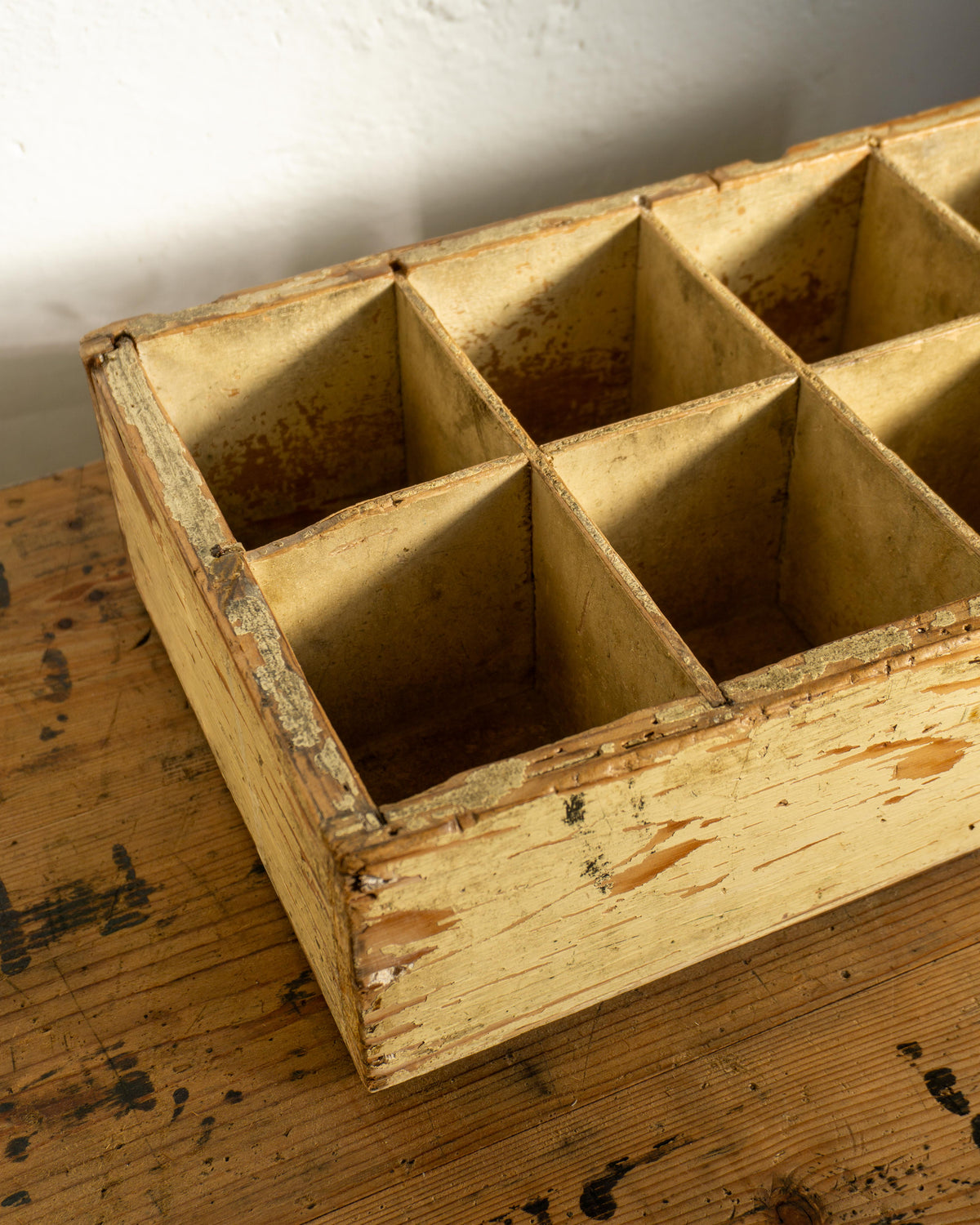 Cassetta industriale da lavoro in legno – anni ’70