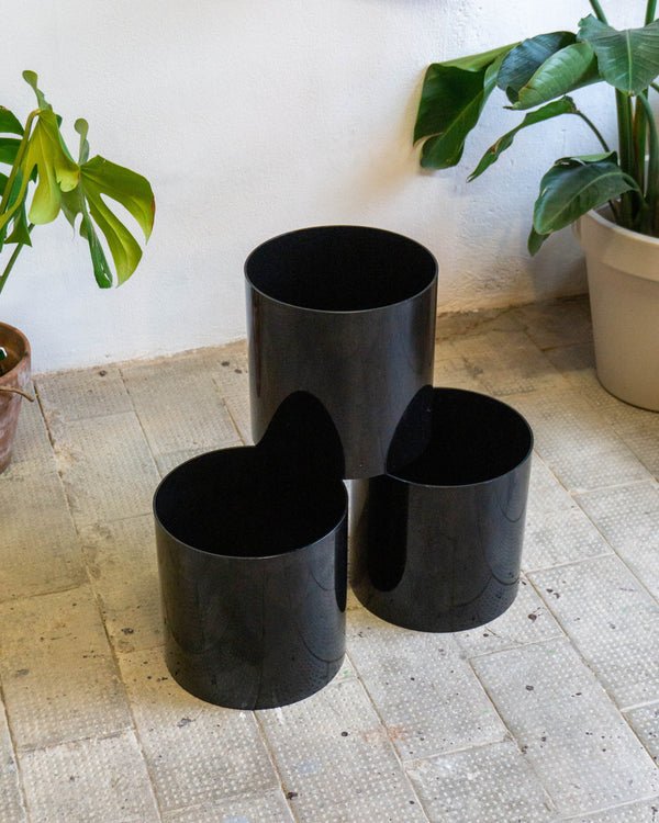 Cestino Vaso Kartell 4660 | Nero | Vintage Anni ‘70 | Design Italiano