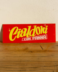 Insegna Cialdoni con panna 70/80 – Italia