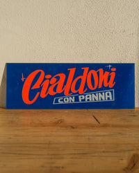 Insegna Cialdoni con panna 70/80 – Italia