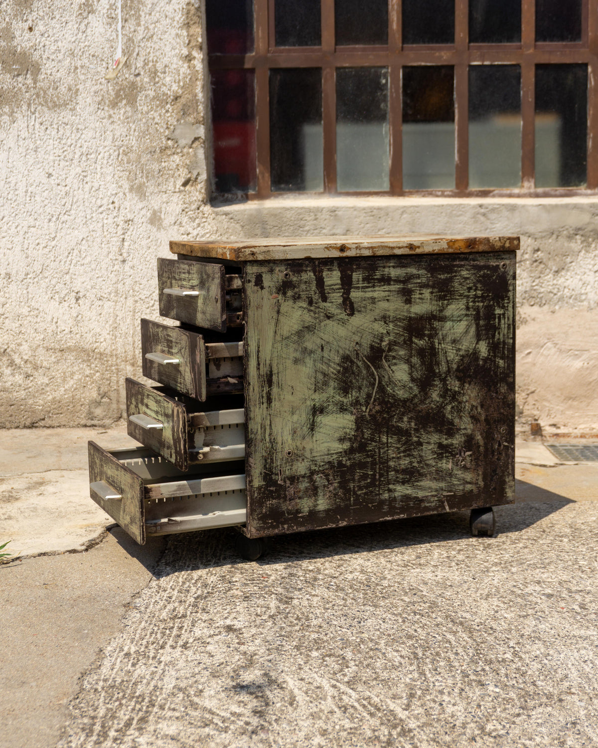 Cassettiera Industriale in Metallo - 1960