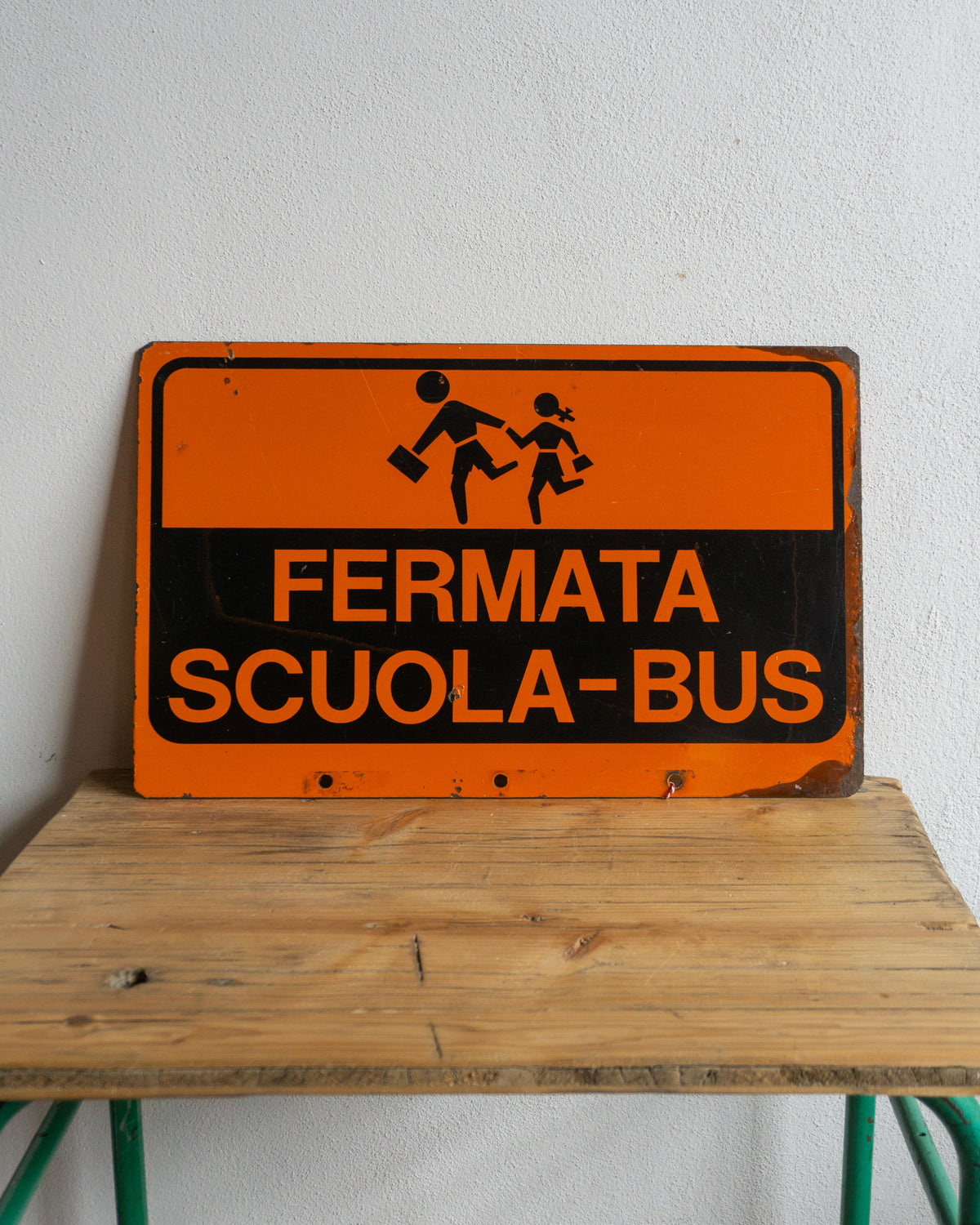 Insegna Bus 1980 bifacciale