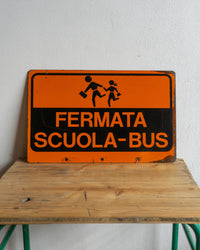 Insegna Bus 1980 bifacciale