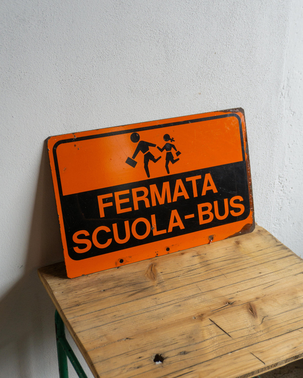 Insegna Bus 1980 bifacciale