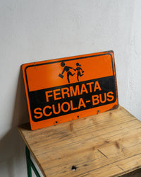 Insegna Bus 1980 bifacciale