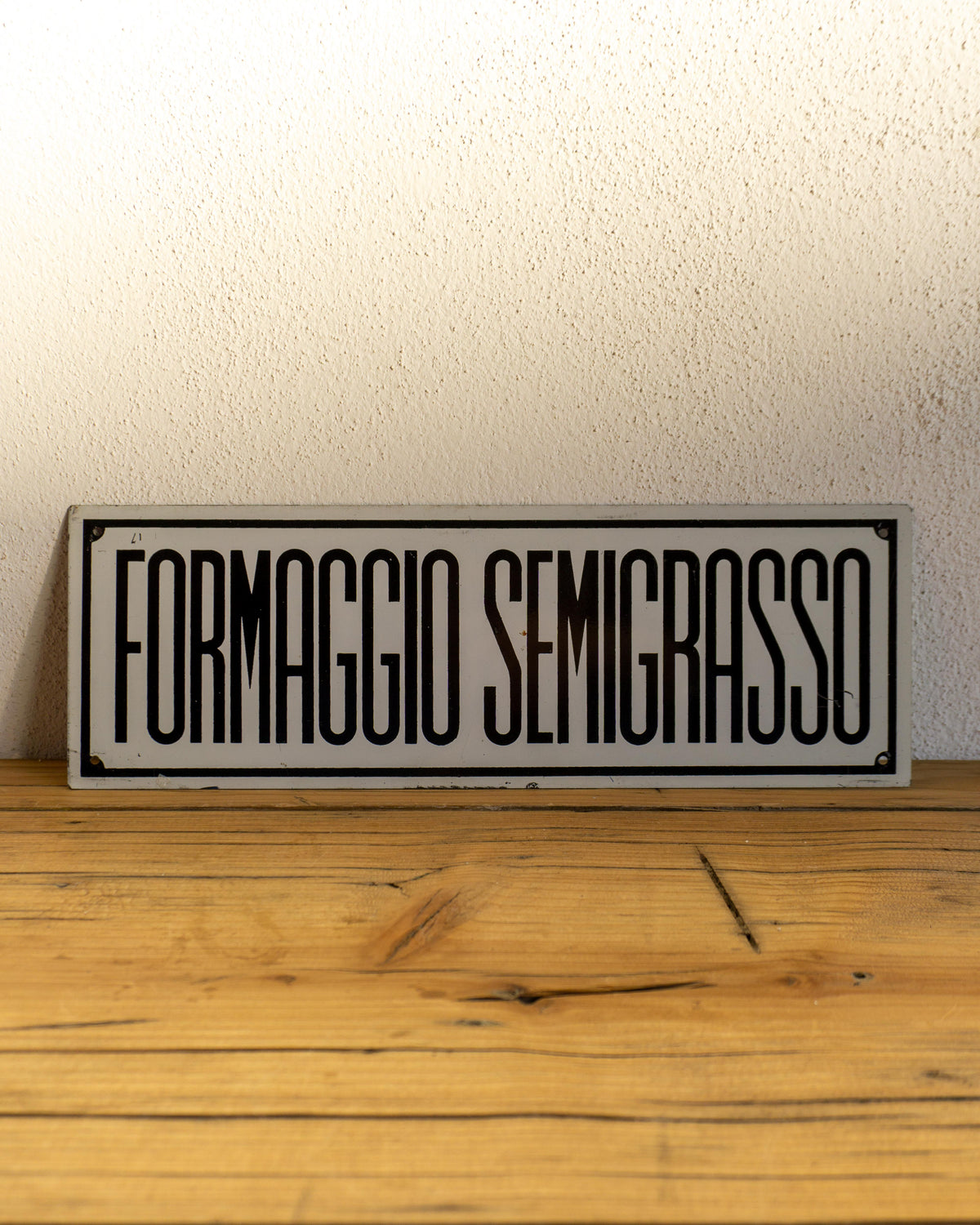Insegna Formaggio semigrasso 1960/70 Italia