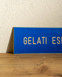 Insegna Gelati Espresso - Blu 1970/80 Italia